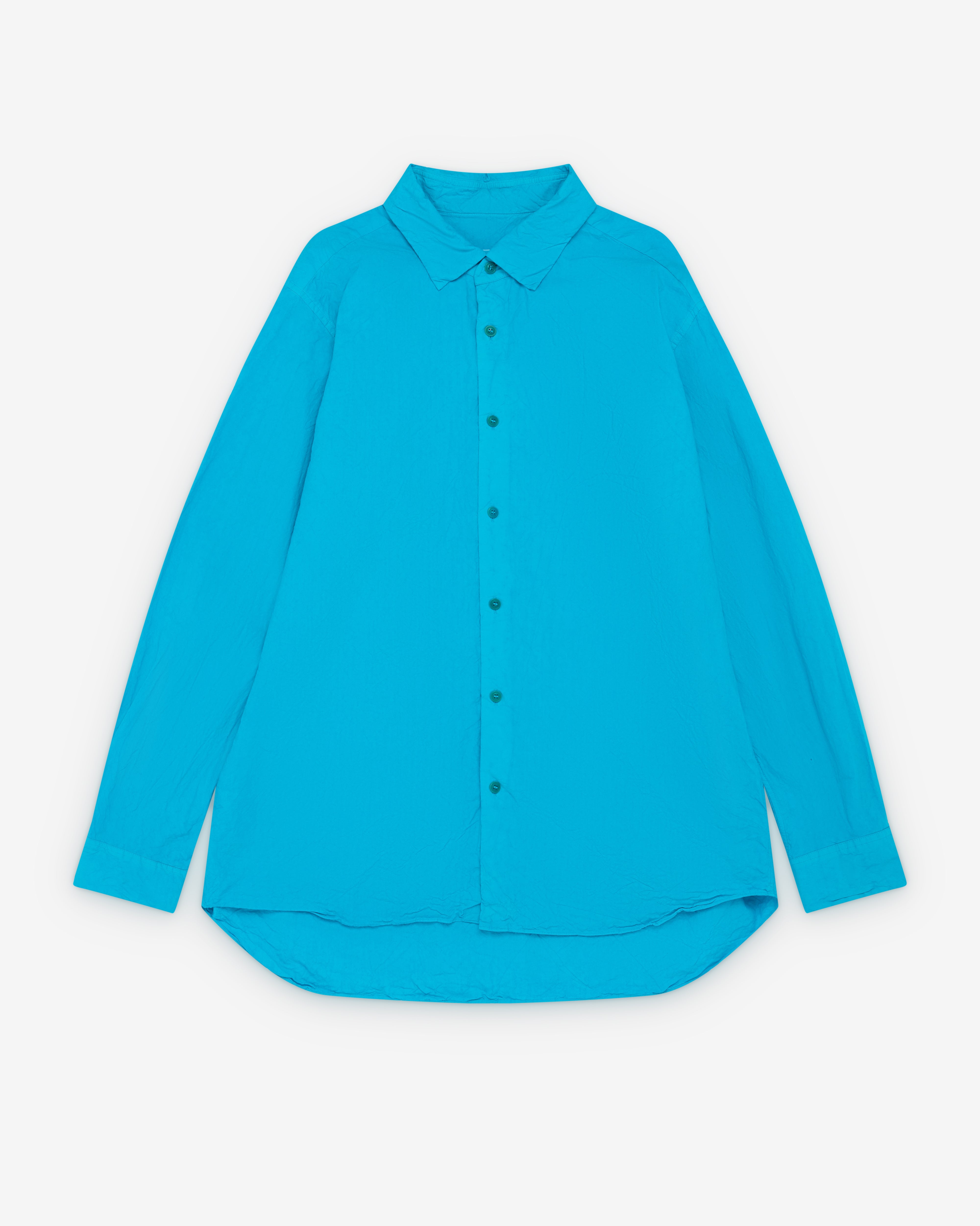 CASEY CASEY/Shirt blue シャツ　ブルー Casey Casey: Men's DSM Exclusive Big Raccourcie Shirt (Ocean Blue