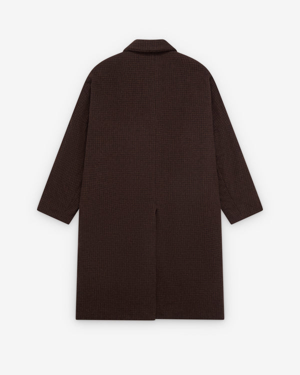 Casey Casey  - Women's Big Blobby Coat - (Brown Check)