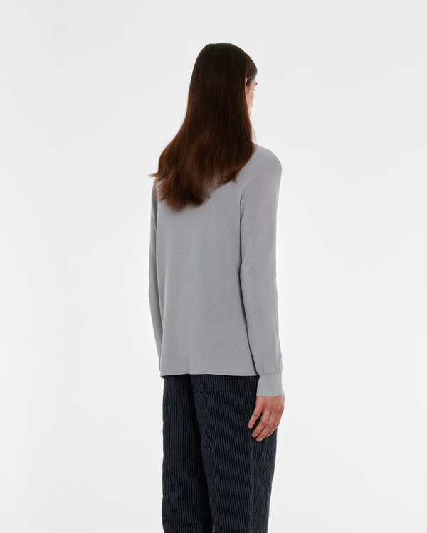 Casey Casey - Men’s Rib Stitch Sweater - (Light Grey)