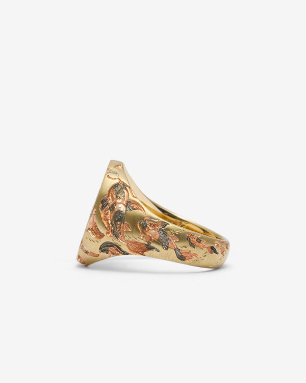 Castro - Cyprini' Carp Signet - (Yellow Gold)