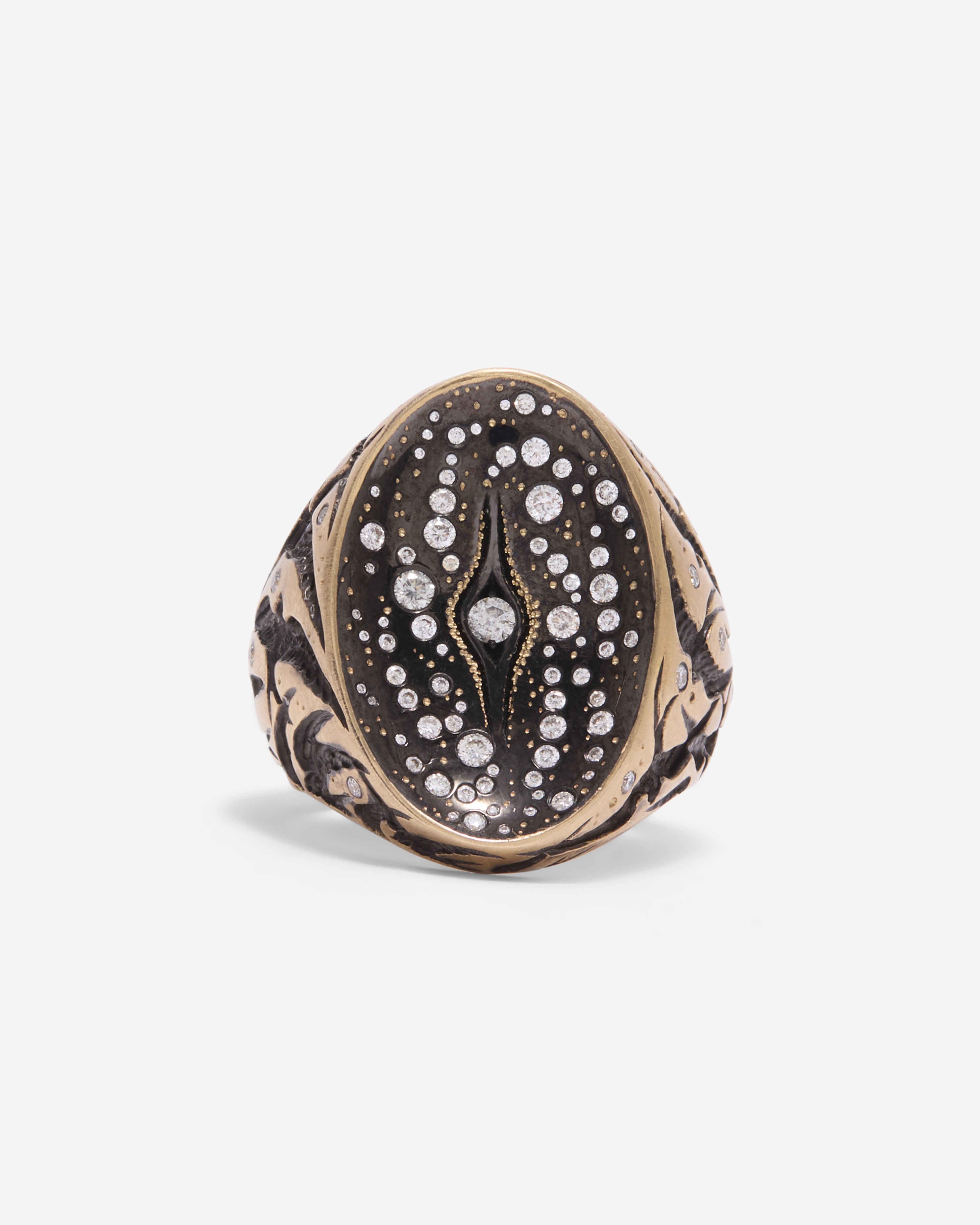 Frederick Grove Black Bird Necklace TIGER SIGNET FREDERICK GROVE