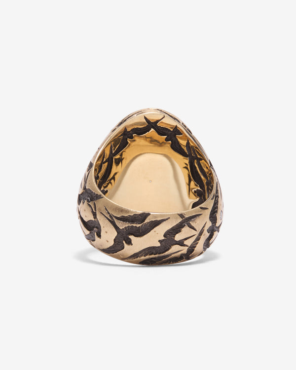 Castro - Bird Galaxy Signet Ring - (Black)