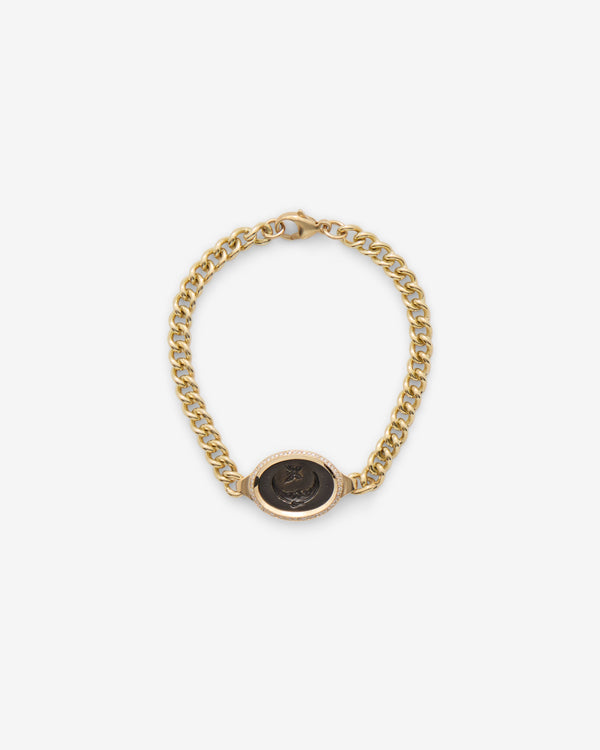 Castro - Diamond Frame Bracelet - (Black)