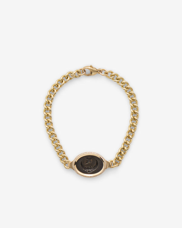 Castro - Diamond Frame Bracelet - (Black)