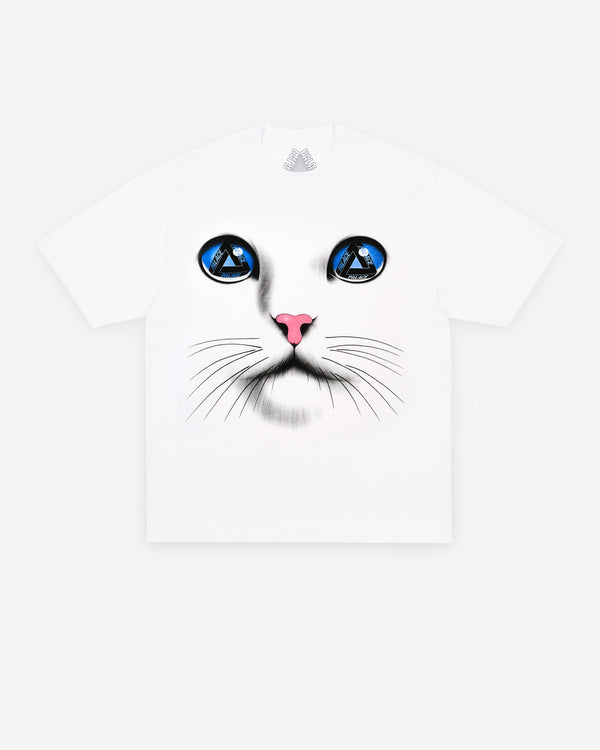 Palace - Men's Cat Face T-Shirt - (White)