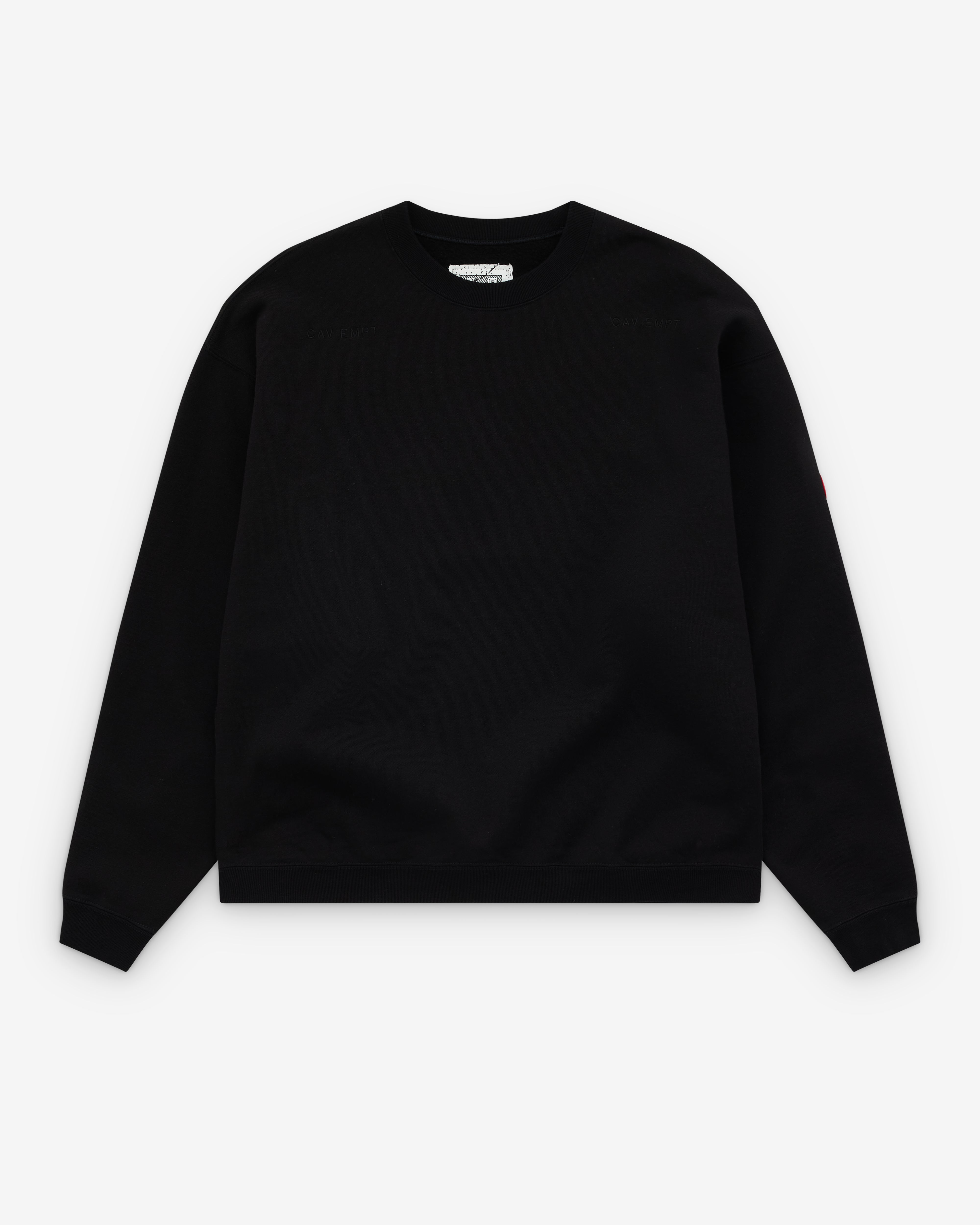 Cav Empt: Men's Solid Loose Crew Neck (Black) | DSML E-SHOP