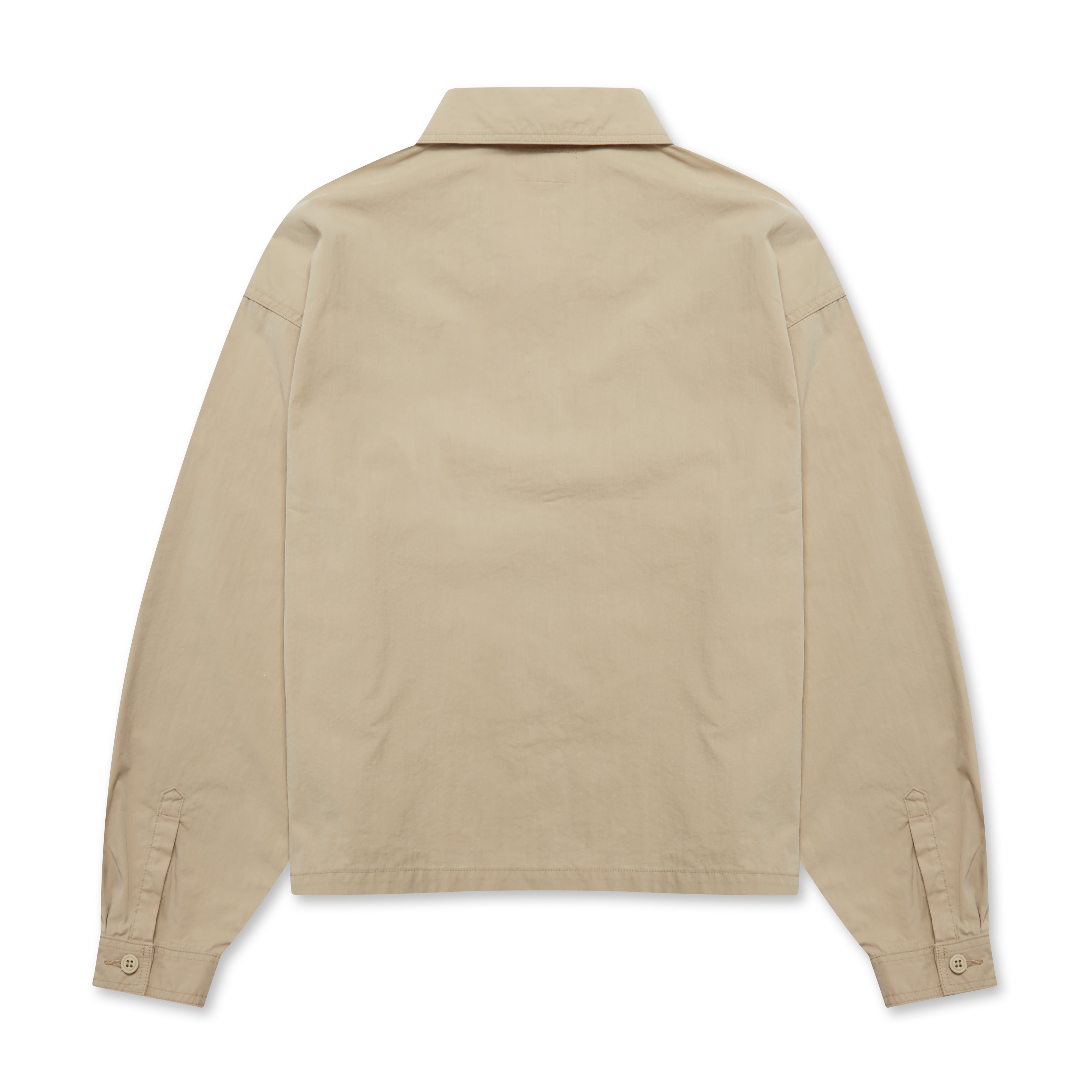 Cav Empt Men s Zip Short Shirt Jacket 3 Beige