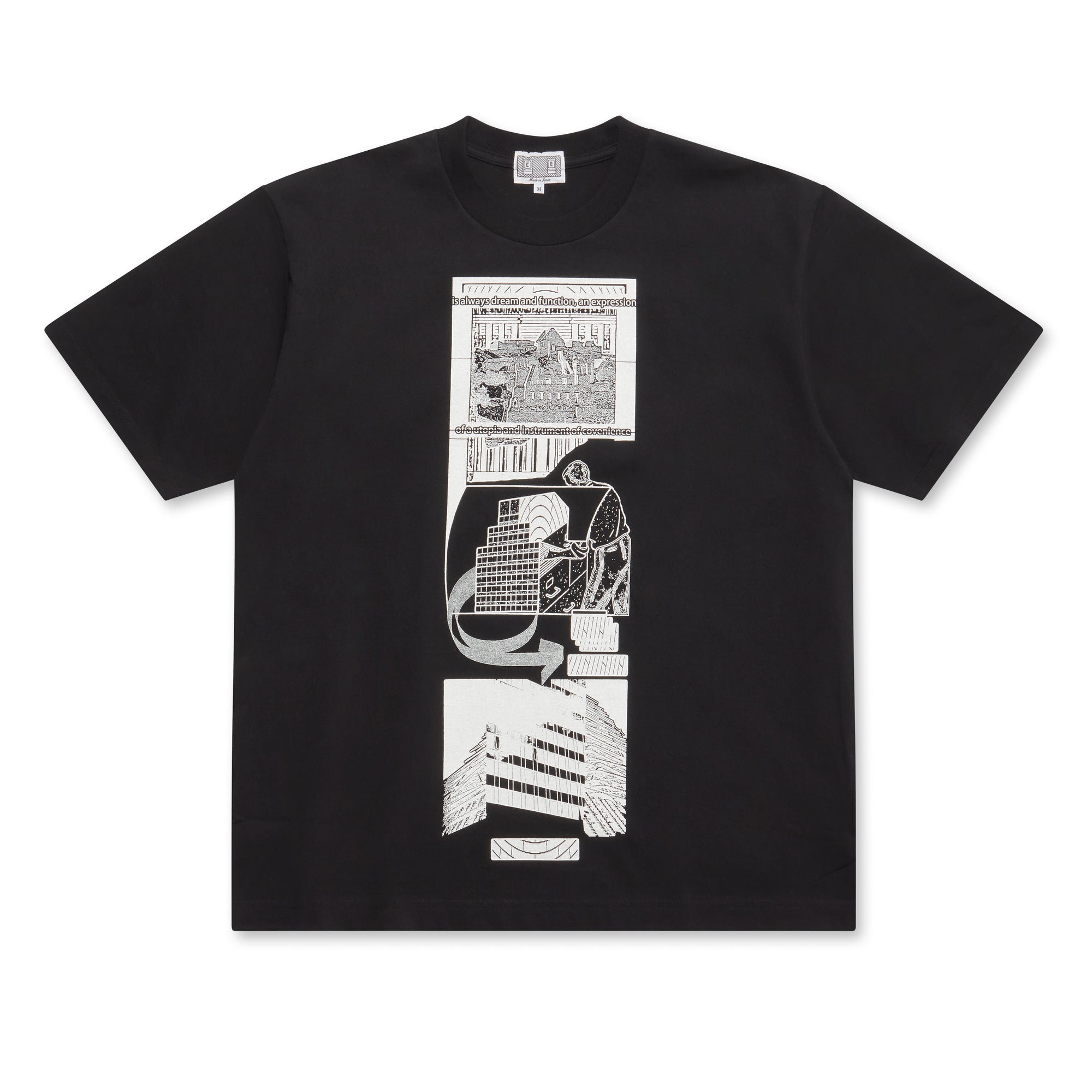 Cav Empt: Men’s MD Architectonic T-Shirt (Black/White) | DSML E-SHOP