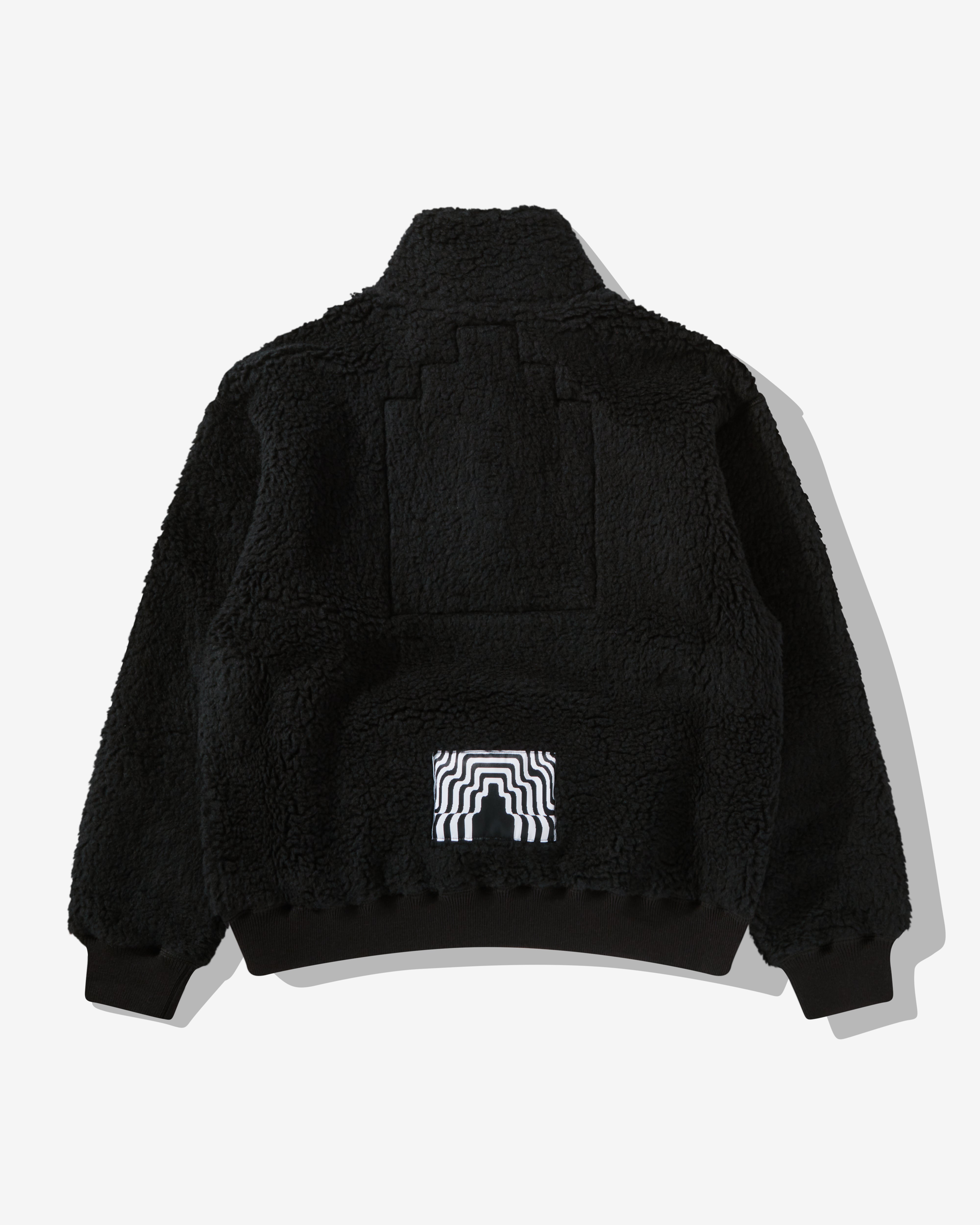 Cav Empt Men s Heavy Wool Boa Half Zip Black