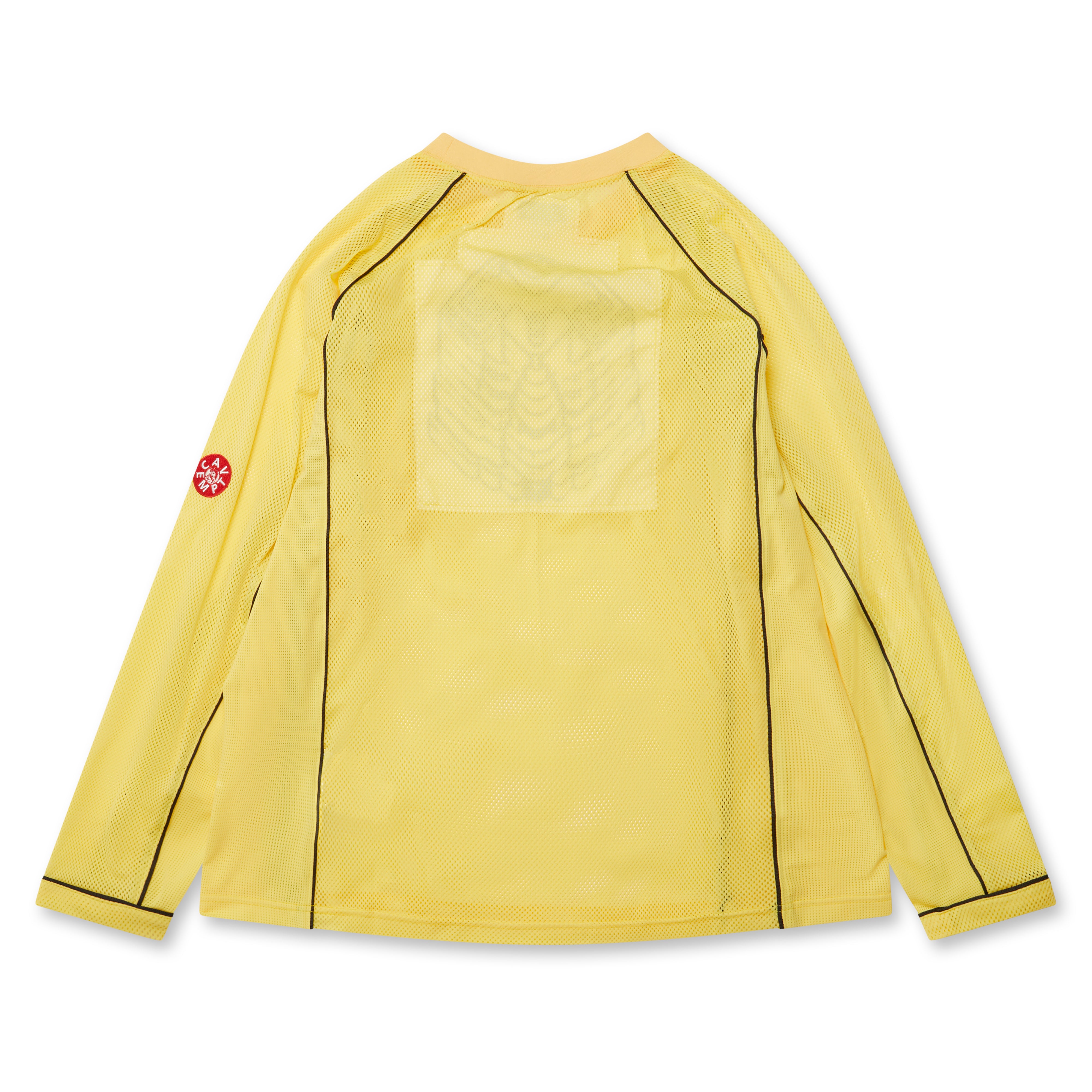 Cav Empt Men s Mesh Raglan Colour Long Sleeve T Shirt Yellow