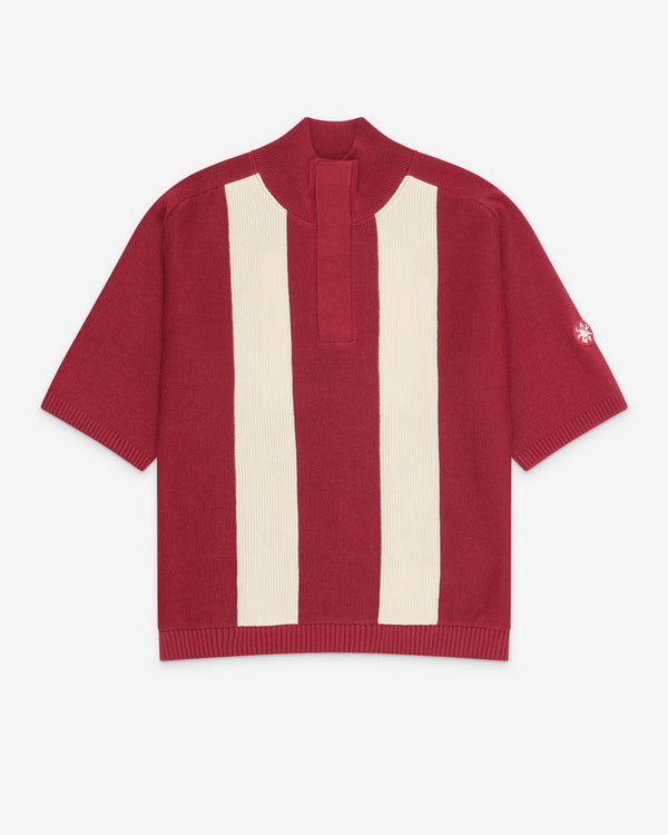 Cav Empt - Men's Half Button Up Knit - (Red/White)