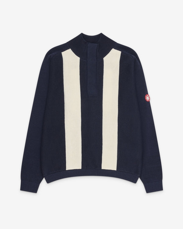 Cav Empt - Men's Half Button Up Knit - (Navy)