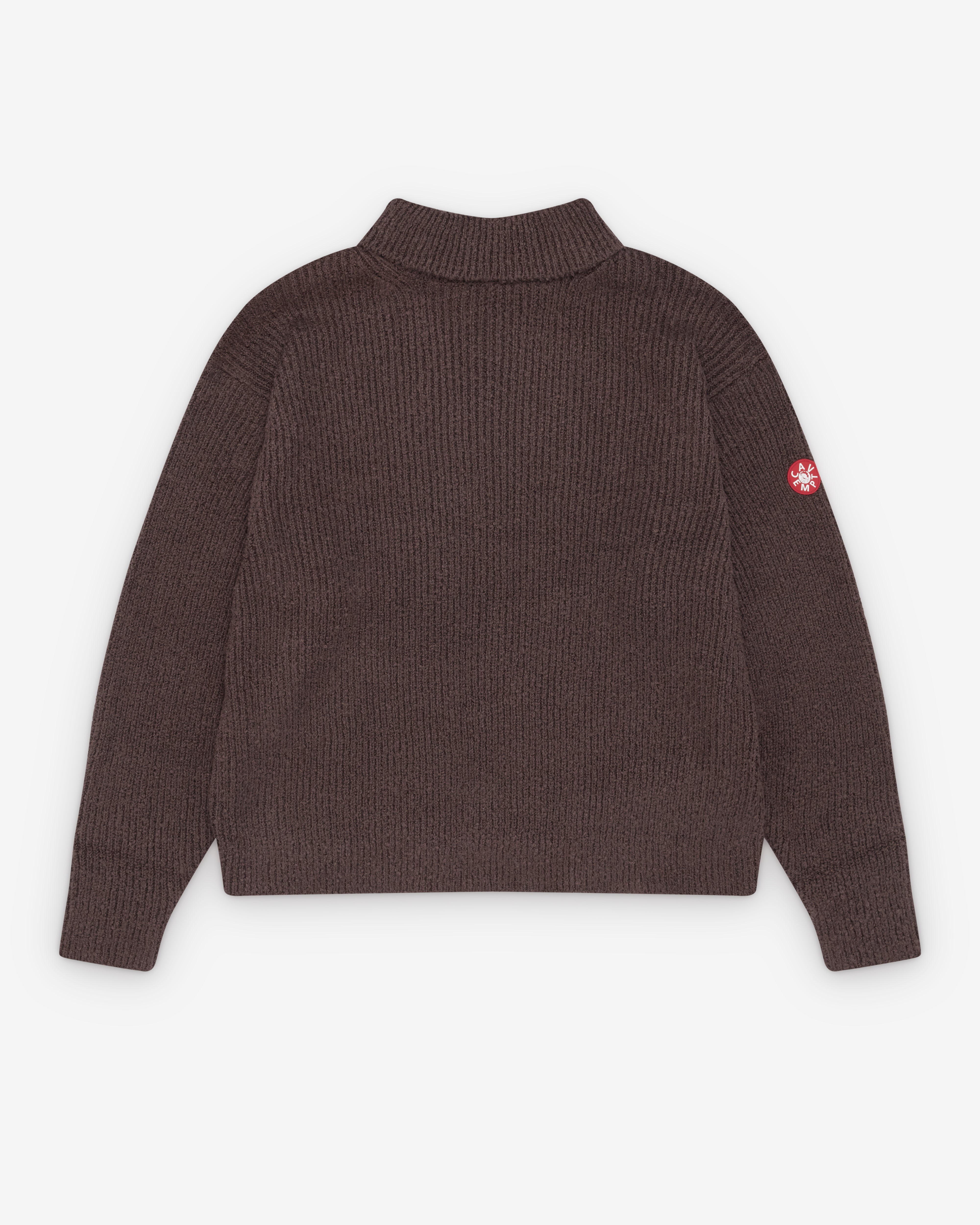 トップス C.E CAV EMPT BACK VIEW KNIT #2 Cav Empt: Men's Loose Neck Knit (Brown) | Dover Street Market London