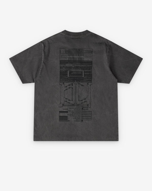 Cav Empt - Men's Overdye Md The Camera T-Shirt - (Charcoal)