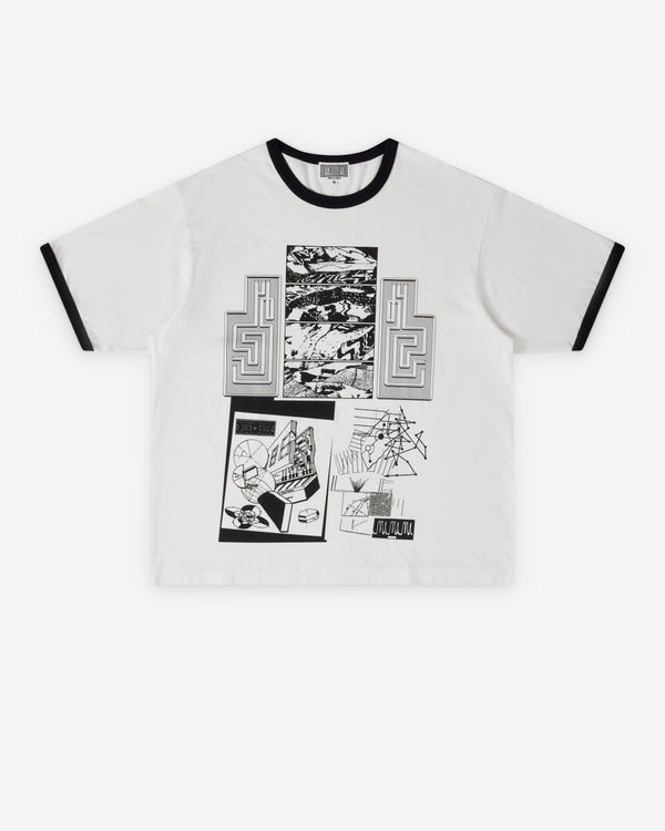 Cav Empt - Men's Fk Sequencingpatch Ringer T-Shirt - (White)