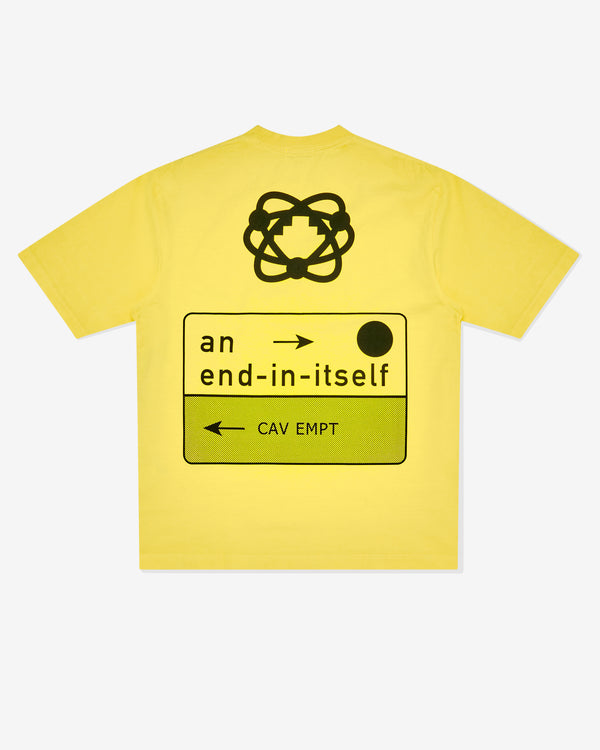 Cav Empt - Men’s Overdyed End In Itself T -Shirt - (Yellow)