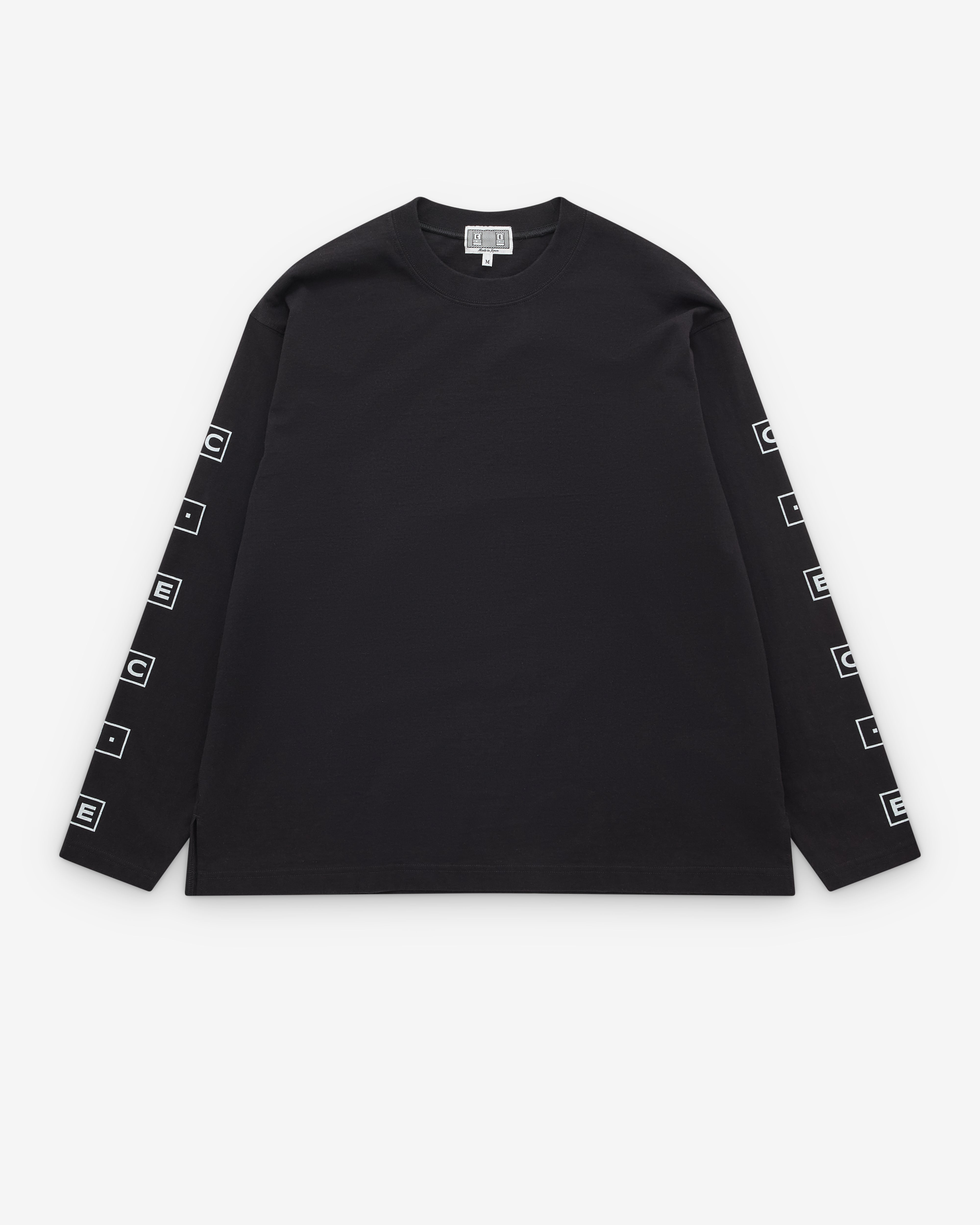 トップス C.E Cavempt LONG SLEEVE T Cav Empt: Men's Willow Long Sleeve T-Shirt (Black) | Dover Street