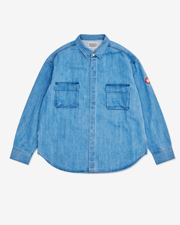 Cav Empt - Men's Bleached Denim Big Shirt - (Indigo