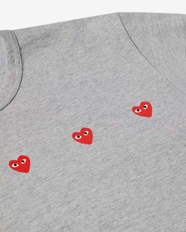 Play - Multi Red Heart T-Shirt - (Grey)