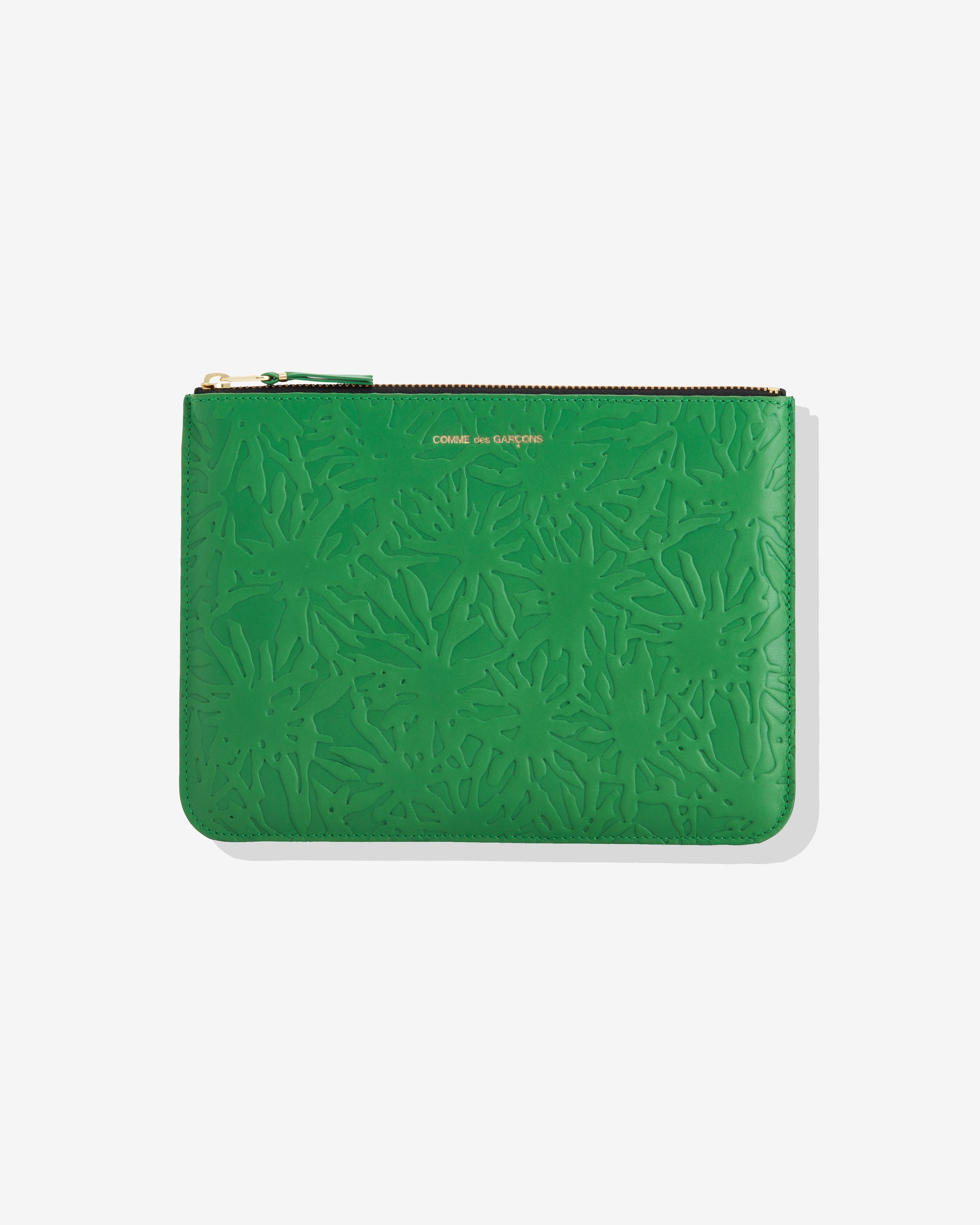 Embossed Pouch Comme Des Garcons CDG Wallet: Embossed Forest Zip