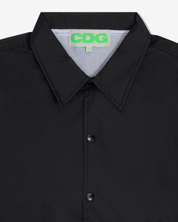 CDG - Fluorescent  Windbreaker - (Black/Green)