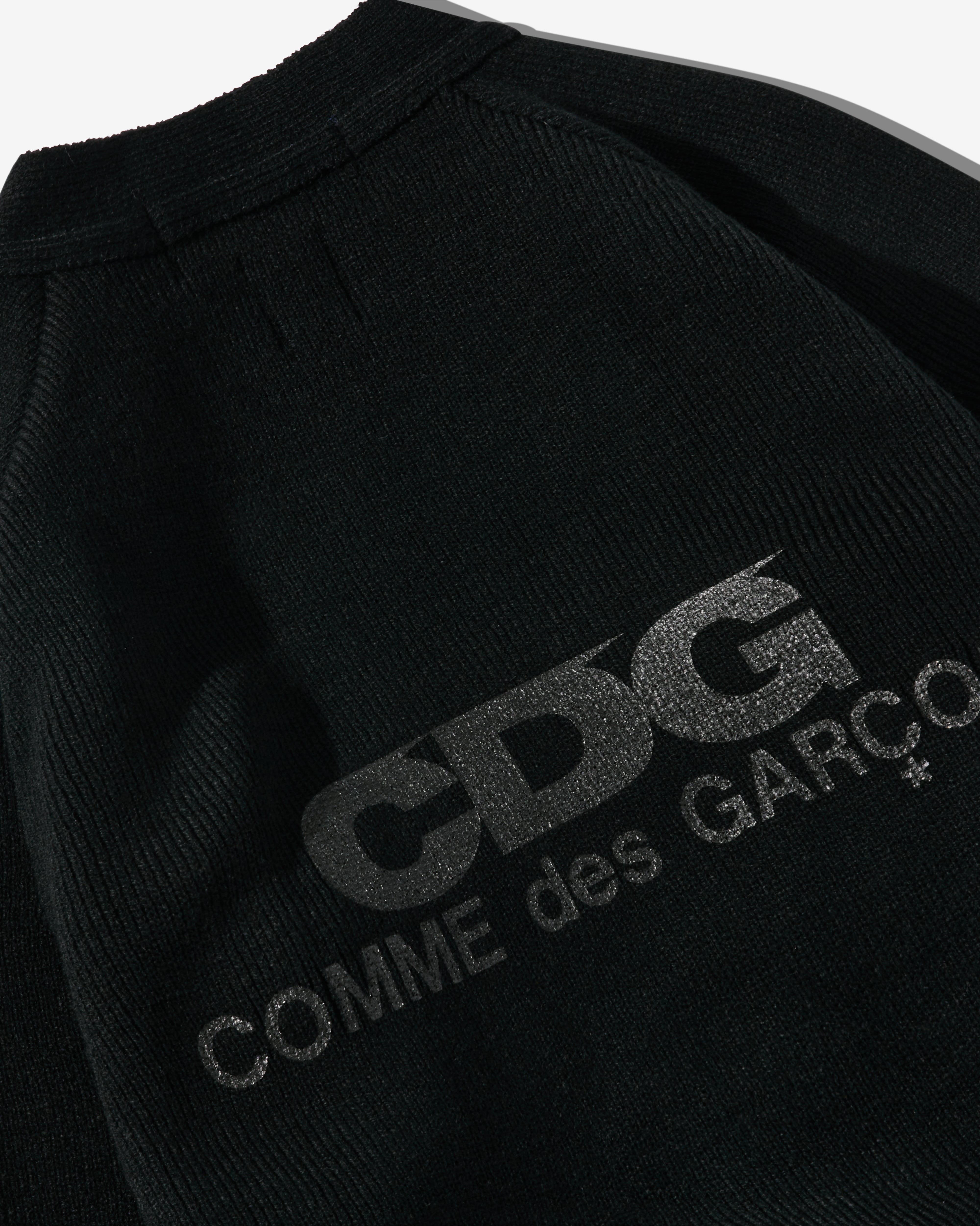 CDG: Logo School Cardigan (Black) | DSML E-SHOP