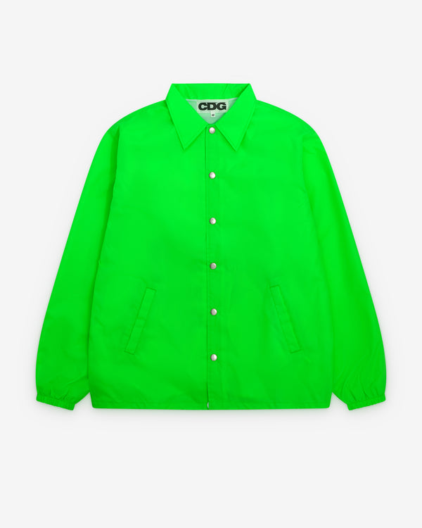 CDG - Fluorescent Windbreaker - (Green/White)
