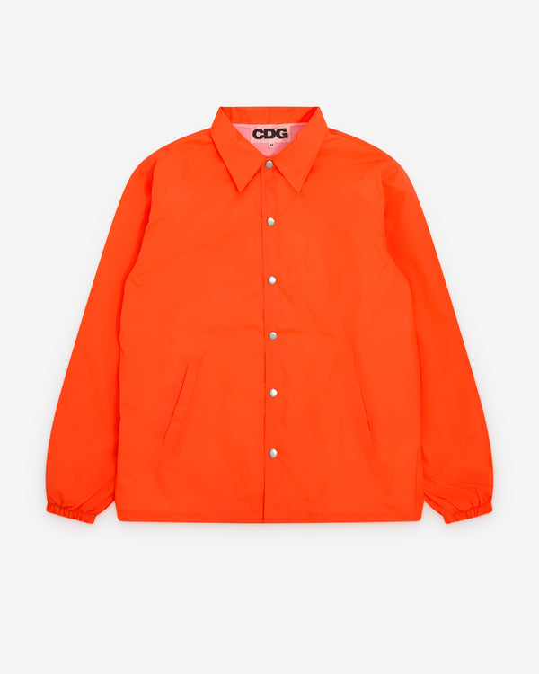 CDG -  Fluorescent Windbreaker - (Orange/White)
