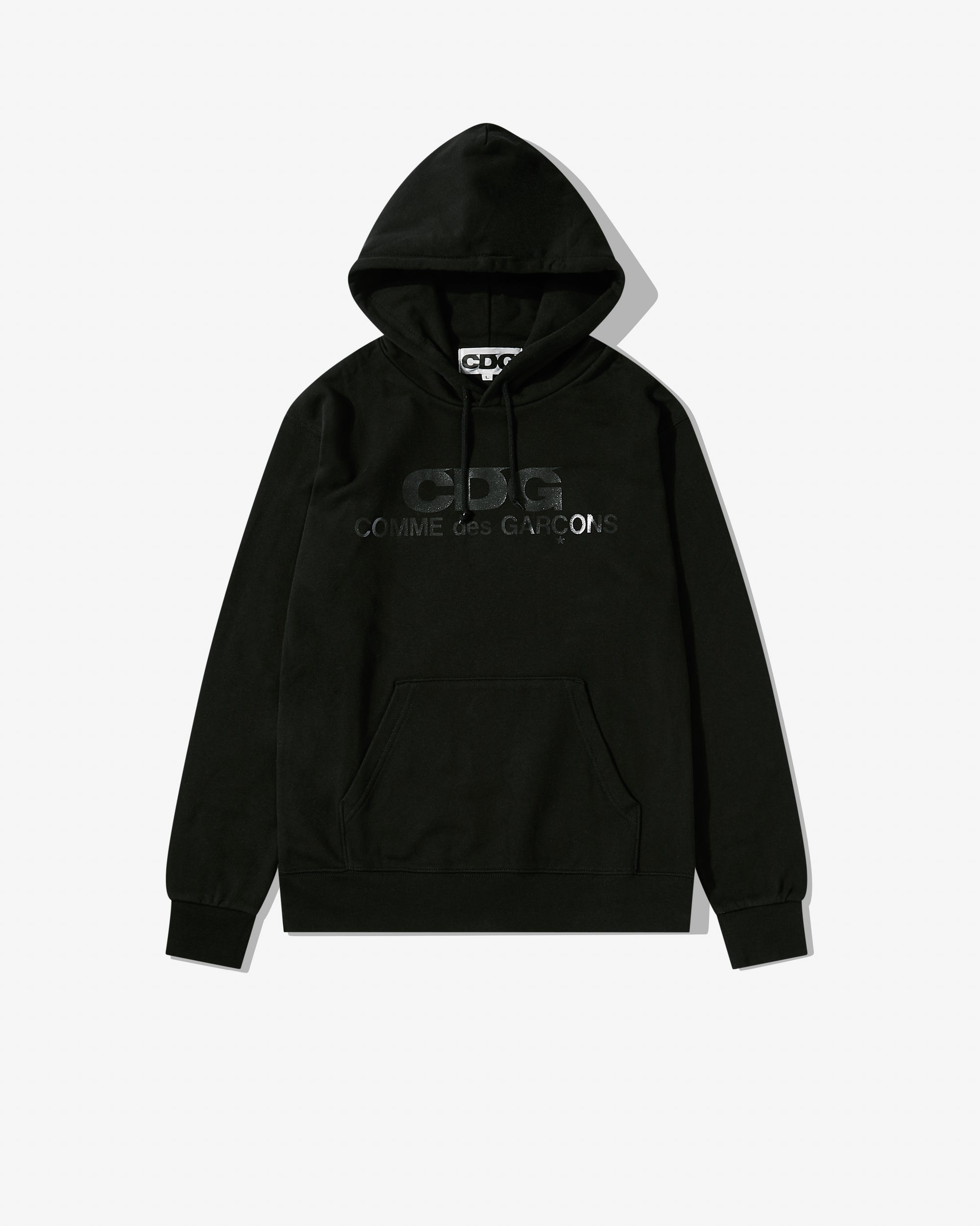 CDG Monochrome Logo Hoodie (Black) - Main Image