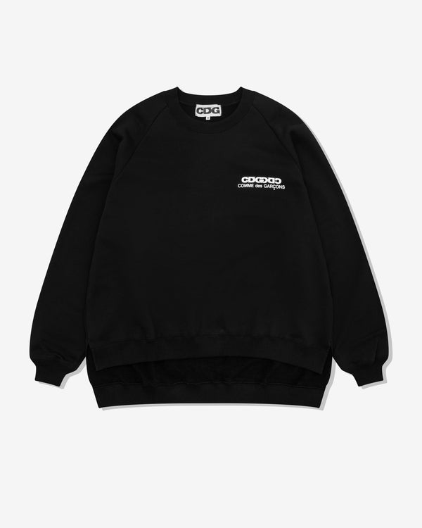 CDG - Oversized Reverse Logo Sweatshirt - (Black)