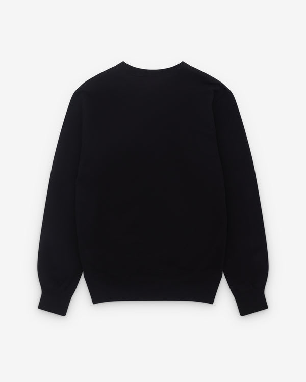 CDG - Pink Logo Sweatshirt - (Black)