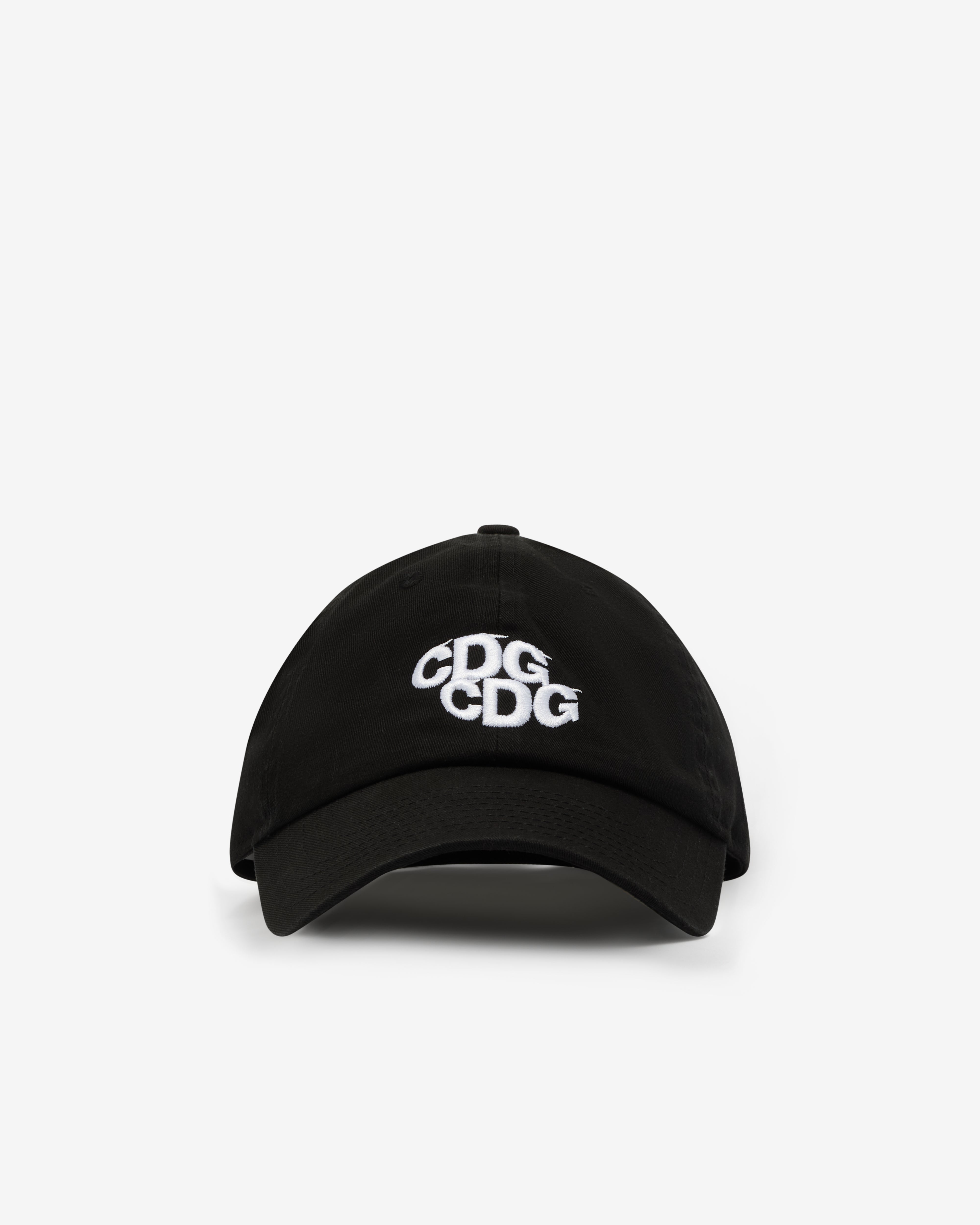 CDG: Double Logo Cap (Black) | Dover Street Market London