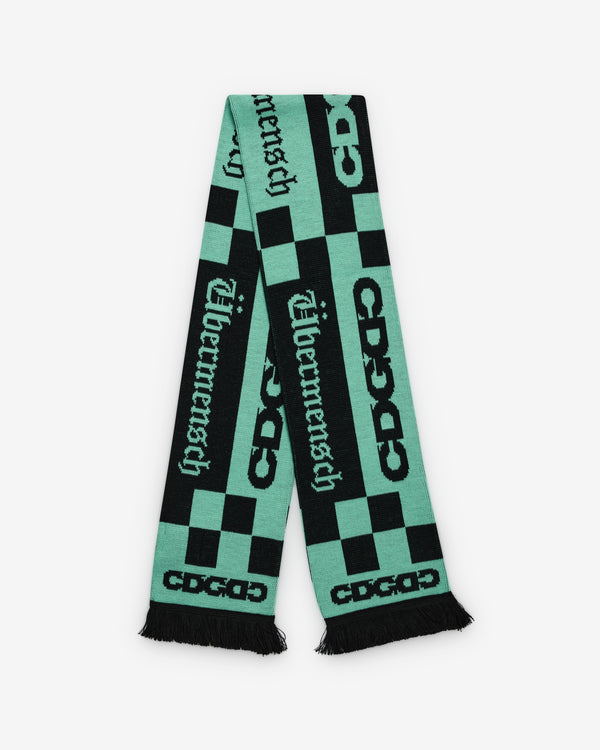 CDG3 - G-DRAGON Übermensch Check Football Scarf - (Green/Black)