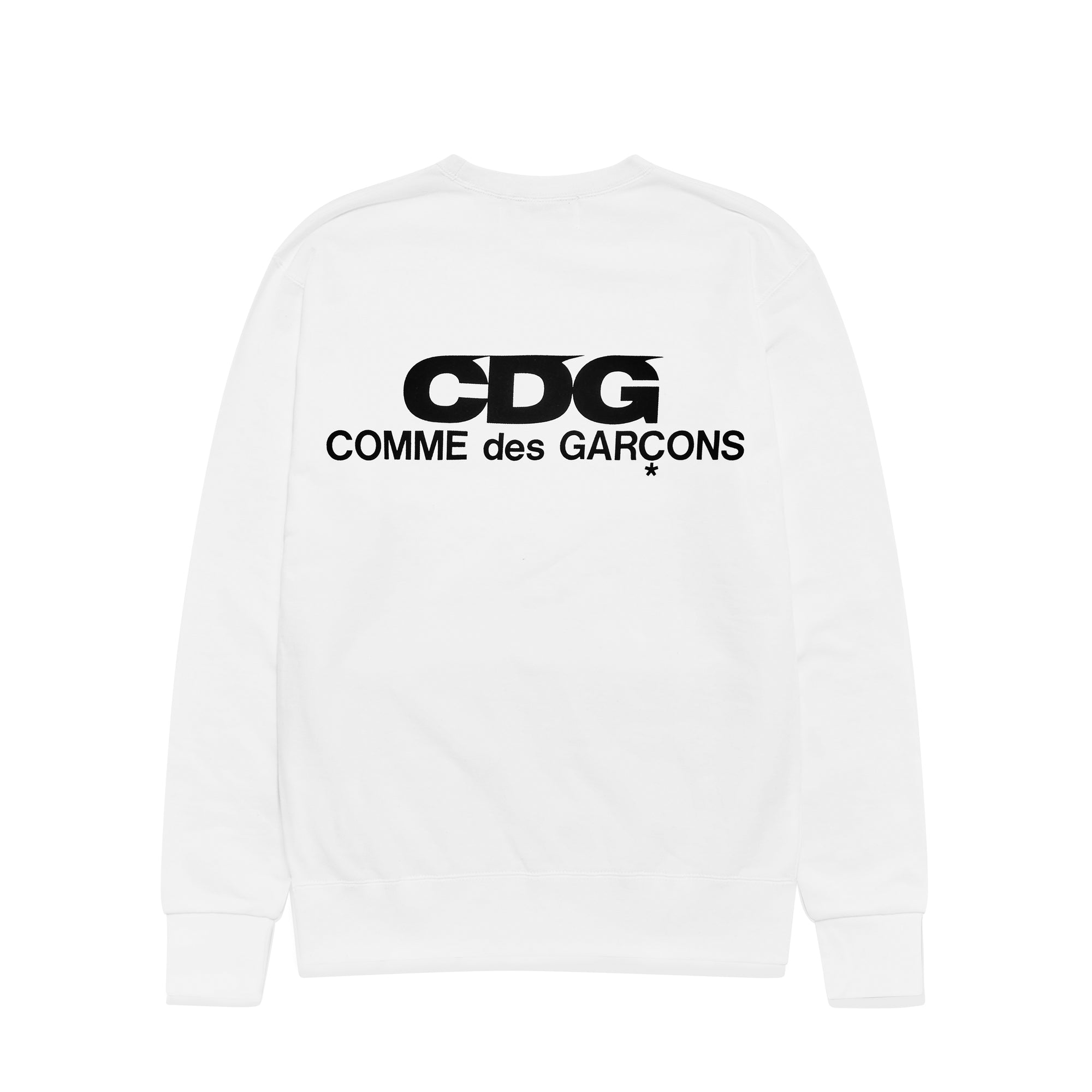 CDG - Logo Crew Neck Sweatshirt - (White) view 1
