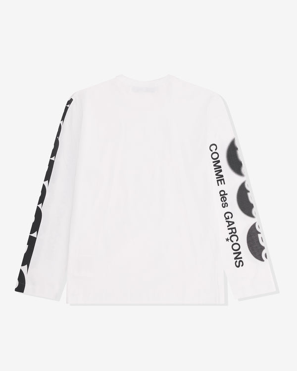 CDG - CDG Logo Long Sleeve T-Shirt - (White)