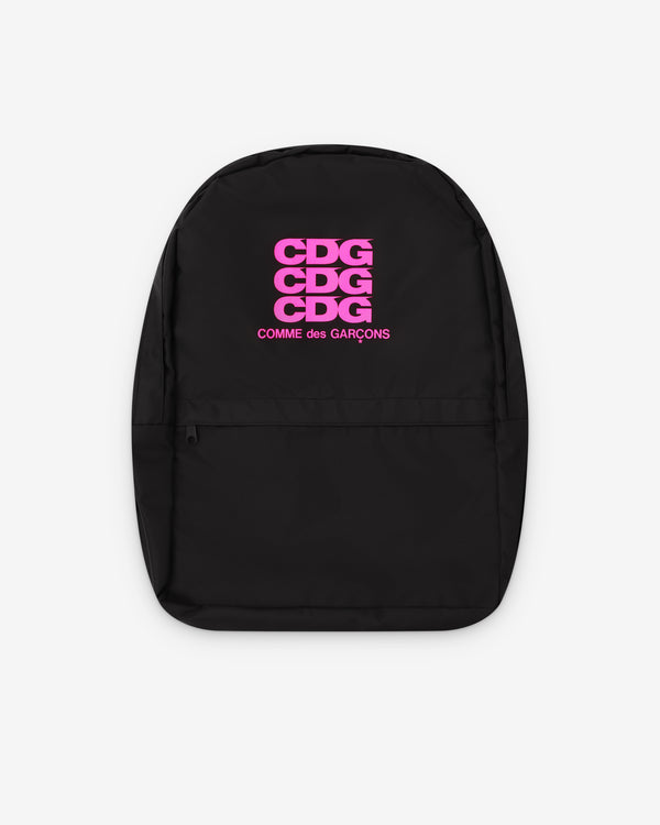 CDG - Men's Pink Logo Backpack - (Black)