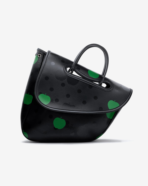 CDG Beatles - Medium Apple & Polka Dot Bag - (Black)