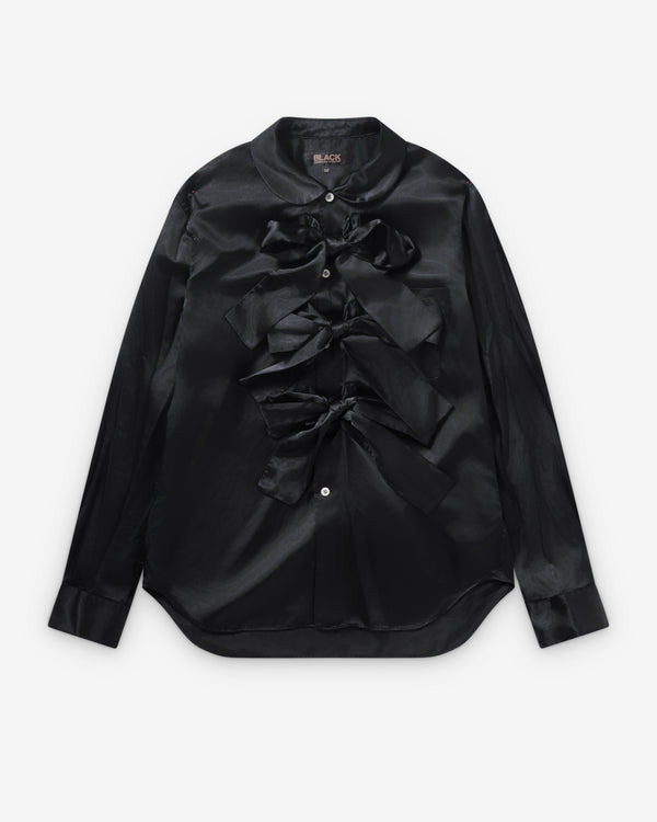 Black Comme des Garçons - Three Bow Shirt - (Black)