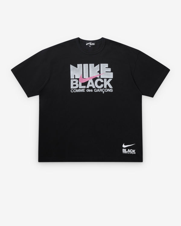 Black Comme des Garçons - Nike Oversized Logo T-Shirt - (Black)