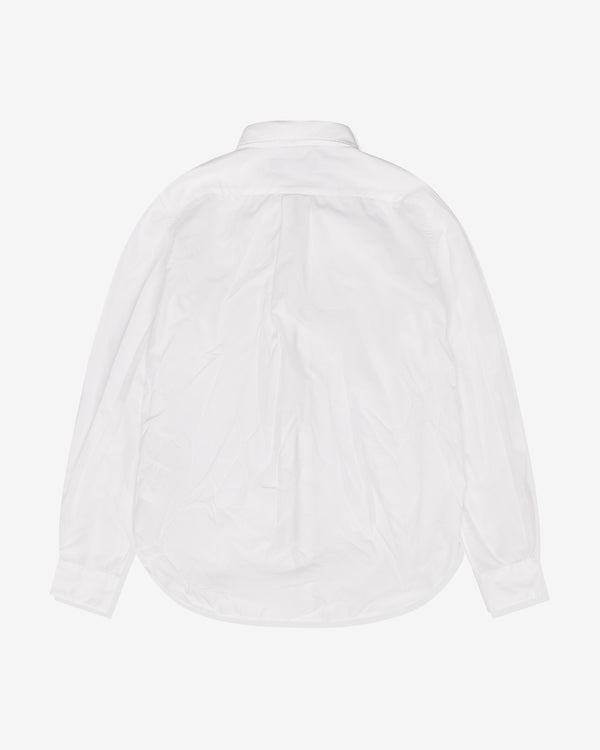 Black Comme des Garçons - Unisex Zip Shirt - (White)
