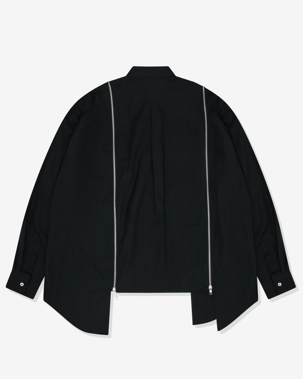 Black Comme des Garçons - Unisex Zip-Off Panel Shirt - (Black)