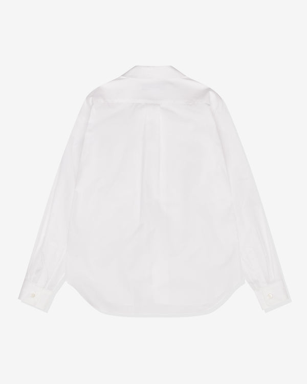 Black Comme des Garçons - Unisex Peter Pan Collar Shirt - (White)