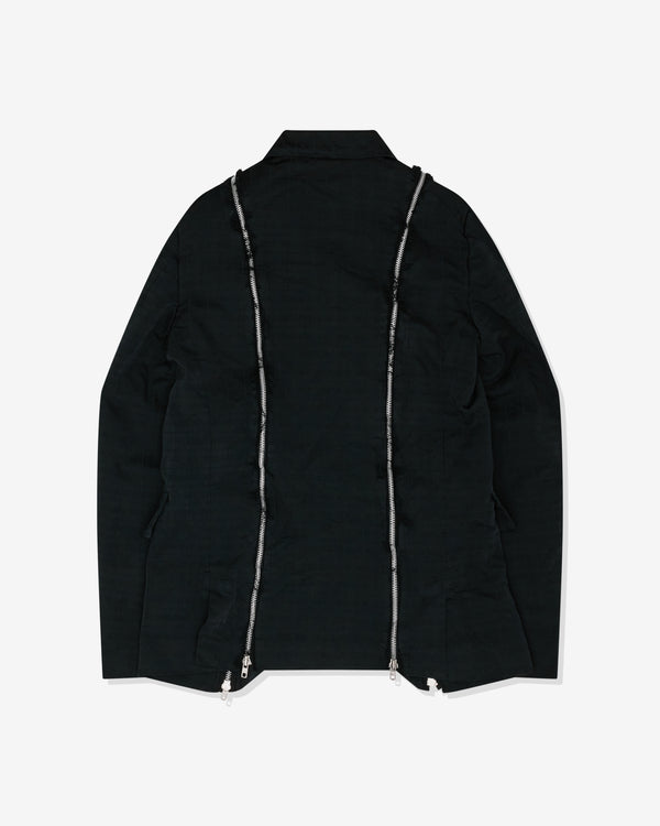 Black Comme des Garçons - Unisex Check Zip Jacket - (Black)