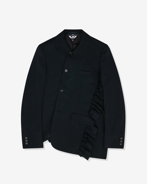 Black Comme des Garçons - Unisex Twisted Fringed Jacket - (Black)