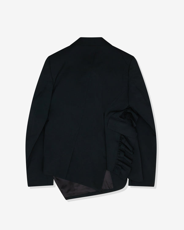 Black Comme des Garçons - Unisex Twisted Fringed Jacket - (Black)