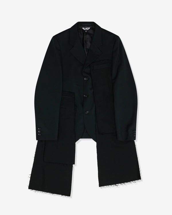 Black Comme des Garçons - Unisex Pocket Panel Jacket - (Black)