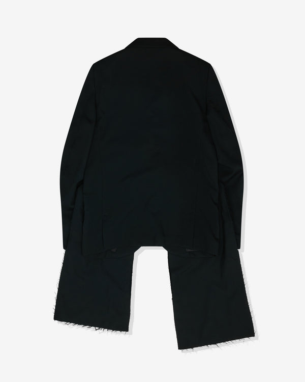 Black Comme des Garçons - Unisex Pocket Panel Jacket - (Black)