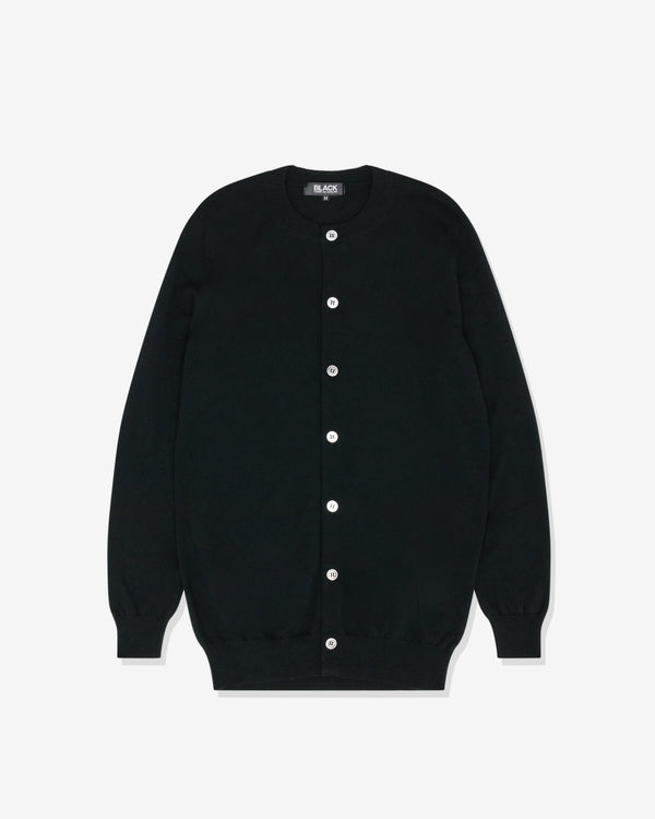 Black Comme des Garçons - Unisex Long Cardigan - (Black)