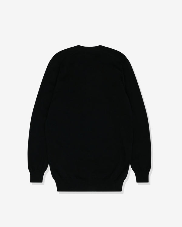 Black Comme des Garçons - Unisex Long Cardigan - (Black)