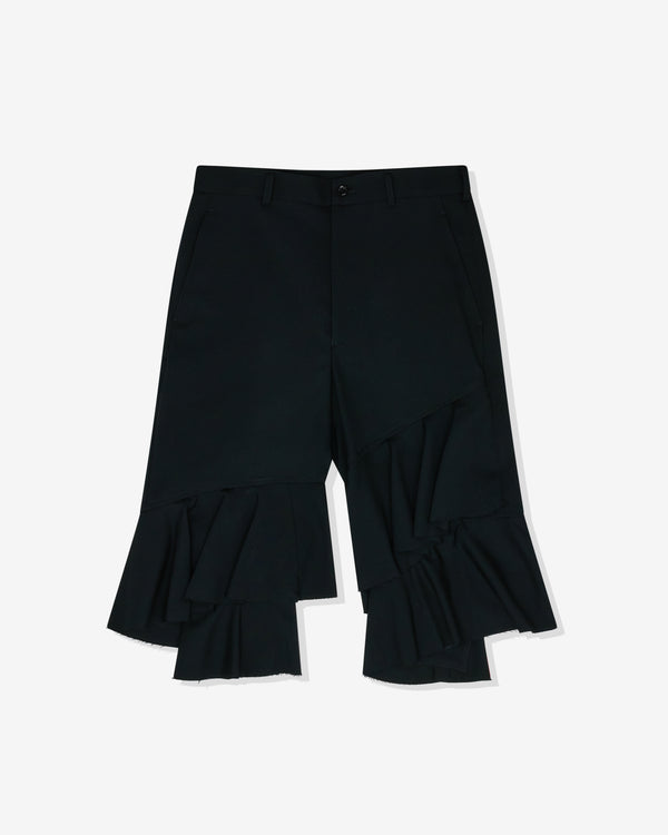 Black Comme des Garçons - Unisex Layered Pleated Bloomers - (Black)